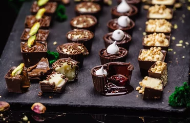 Fototapete Süßigkeiten Schokoladenbonbons