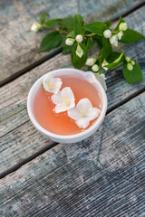 Spa and wellness setting with jasmin 