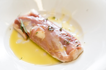 duck with herbs