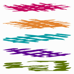 bright colored brush strokes a beautiful collection for design