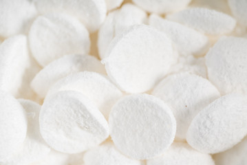 Fototapeta na wymiar round marshmallow