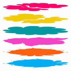 colored lines Graffiti symbols collection