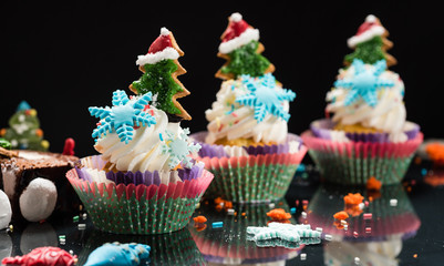 Christmas cupcakes