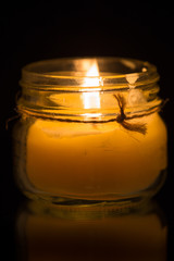 Glass Jar Candle #6
