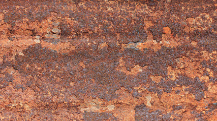 Rusty metal texture background for design with copy space for text or image. Rusty metal is caused by moisture in the air.
