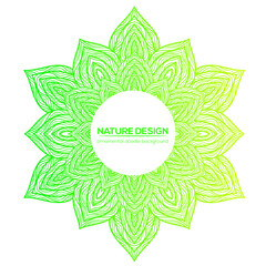 Tribal mandala design set. Vintage decorative elements.