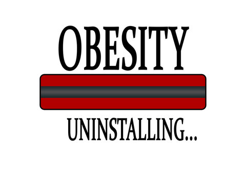 Progress Bar Uninstalling with the text: Obesity