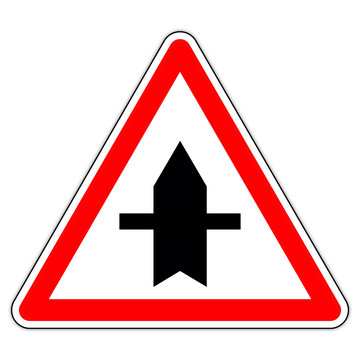 Panneau routier en France : Route Prioritaire