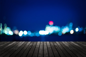 dark desk lights and town