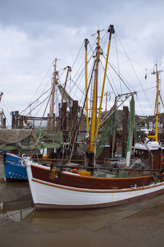 Krabbenkutter in Federwardersiel - Butjardingen an der Nordsee