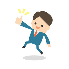 イイネをするビジネスマン