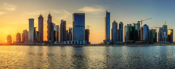 Tuinposter Business bay of Dubai, UAE © boule1301
