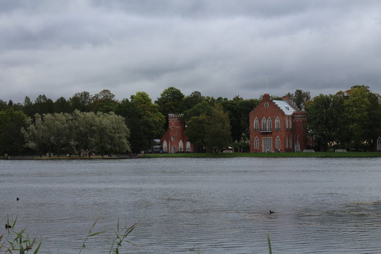 English landser garden in Tsarskoye Selo, Russia 