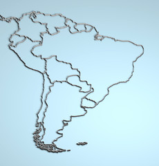 South America 3D