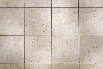 Horizontal marble tiles wall background