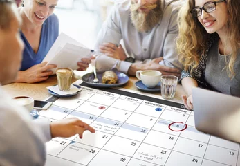 Fotobehang Calendar Planner Organization Management Remind Concept © Rawpixel.com