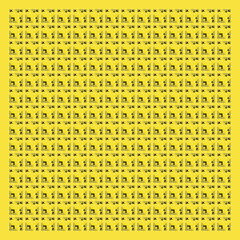 square pattern - Jaune Paille