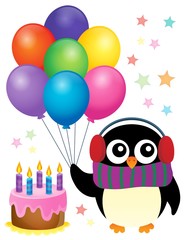 Party penguin theme image 1