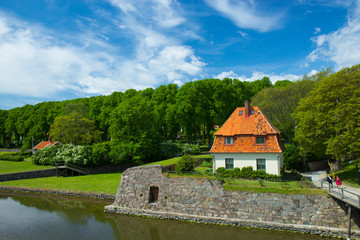 Fototapeta na wymiar Historical building near Kalmar castle