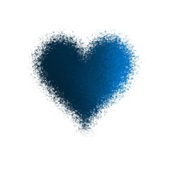 Blurry blurred blur blue beautiful graphic spray heart