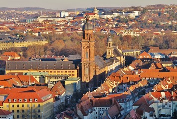 Würzburg, Altstadt mit Neubaukirche