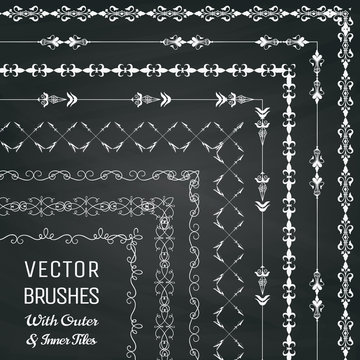Vector Brushes with Outer and Inner Tiles Collection