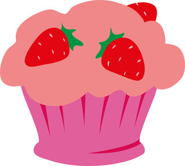 Strawberry muffin