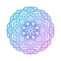 circle blue and purple pattern