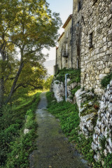 Fototapeta na wymiar Narrow streets in the old village France