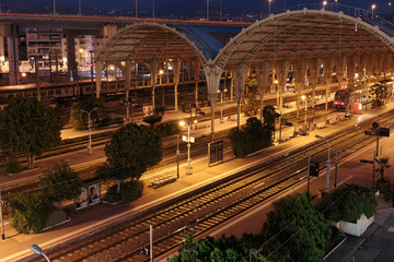 Railway Station In Nice at night, France