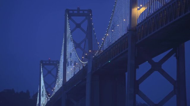 Time lapse of the Bay Bridge at San Francisco, California