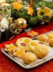 Obraz na płótnie Canvas Biscotti di Natale, fuoco selettivo