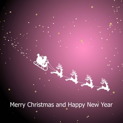 Merry Christmas! Christmas background. Happy Christmas companions.. Vector illustration.