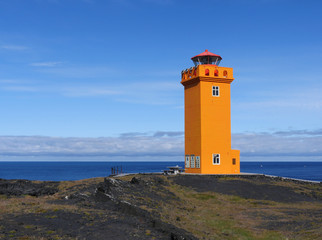 Leuchtturm Svörtuloft an der Westküste von Island