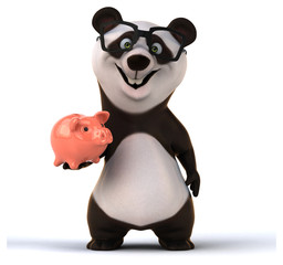 Naklejka premium Fun panda