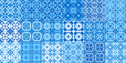 azulejos, tile template. vector