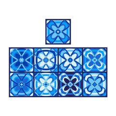 azulejos, tile template. vector