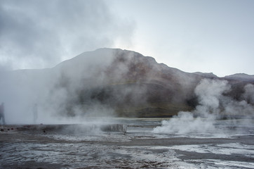 Tatio geysers, Atacama desert, Chile