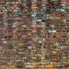 Colorful Medieval Brick Wall Texture