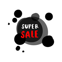 flat design sale stickers.