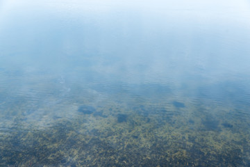 water background and stones underwater