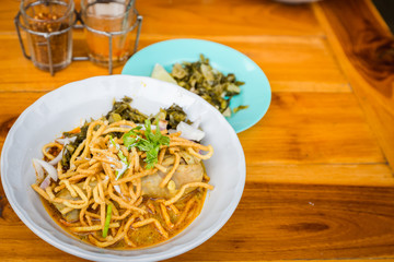 Khao soy Northern Thai Noodle Curry Soup