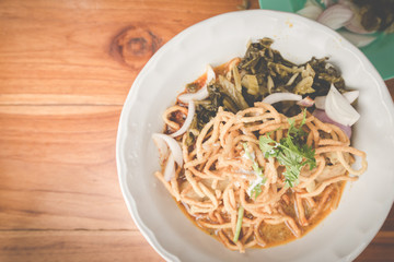 Khao soy Northern Thai Noodle Curry Soup