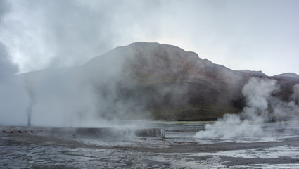 Tatio geysers, Atacama desert, Chile