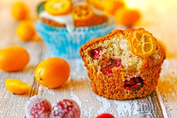 Orange cranberry muffins