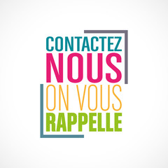 Naklejka premium service client,contactez nous
