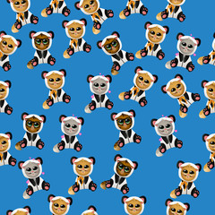 Obraz premium cat in panda costume