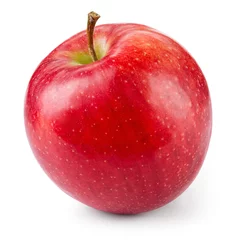 Fotobehang Fresh red apple isolated on white. With clipping path. © Tim UR