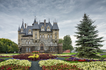 Fototapeta premium Tourist center Castle Garibaldi in a village near Togliatti
