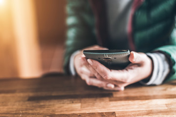 using cellphone at home